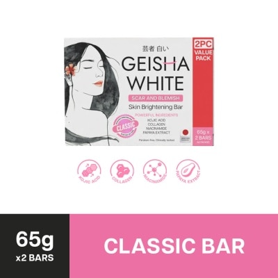 GEISHA WHITE Geisha White Classic Bar 65g x 2