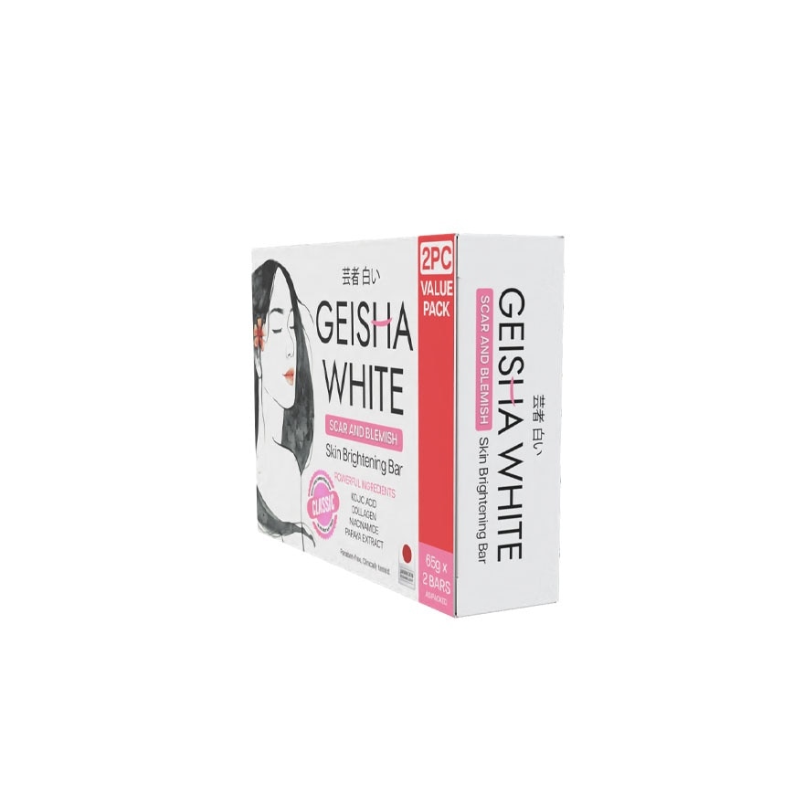 Geisha White Classic Bar 65g x 2