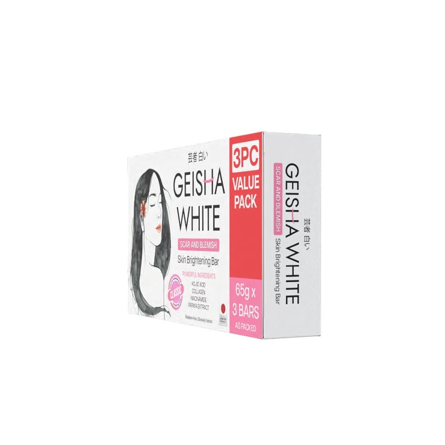 Geisha White Classic Bar 65g x 3