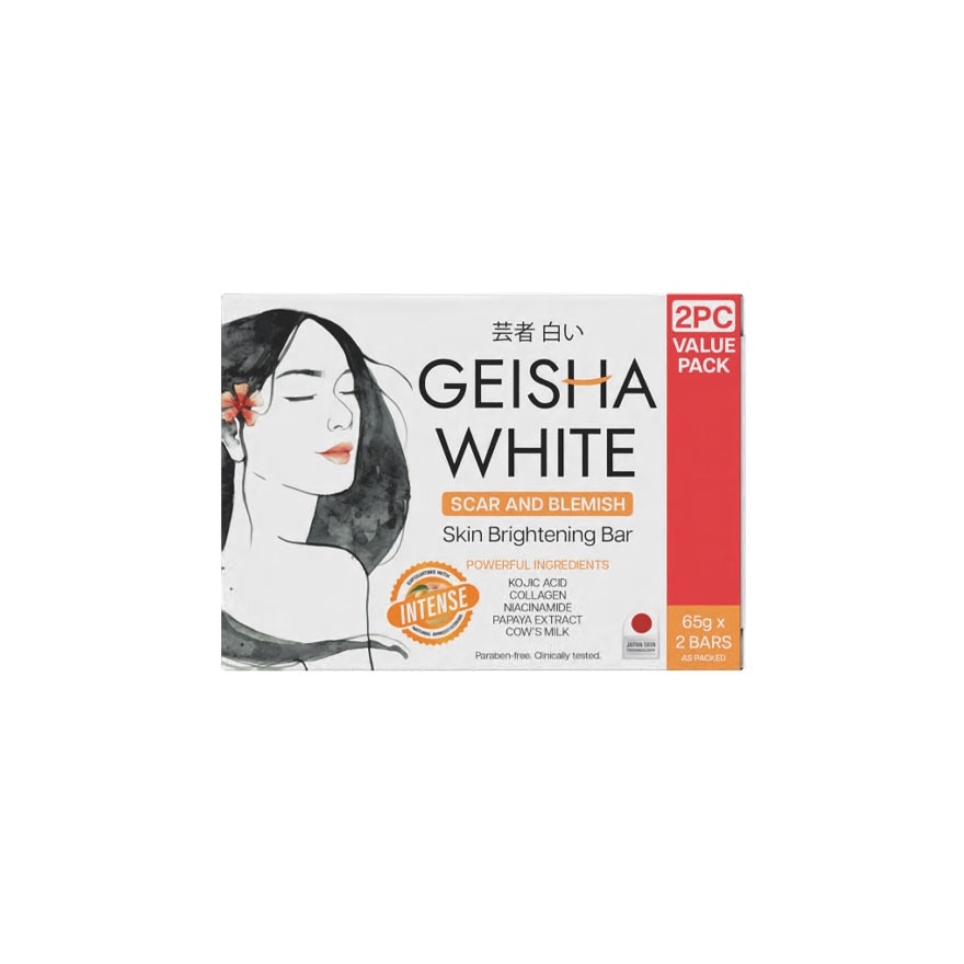 Geisha White Intense Bar 65g x 2