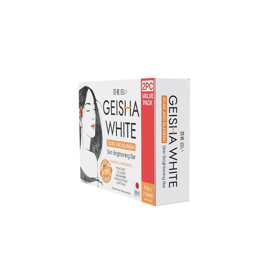 Geisha White Intense Bar 65g x 2