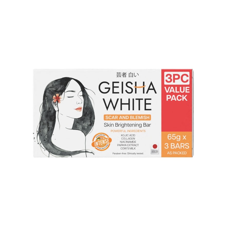 Geisha White Intense Bar 65g x 3