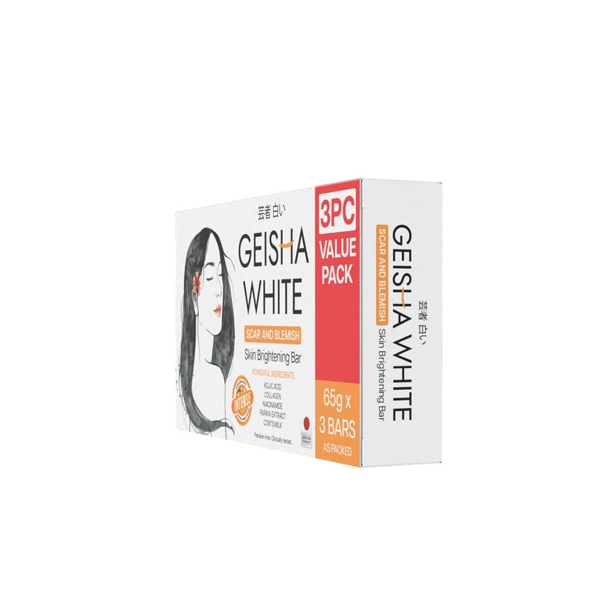 Geisha White Intense Bar 65g x 3