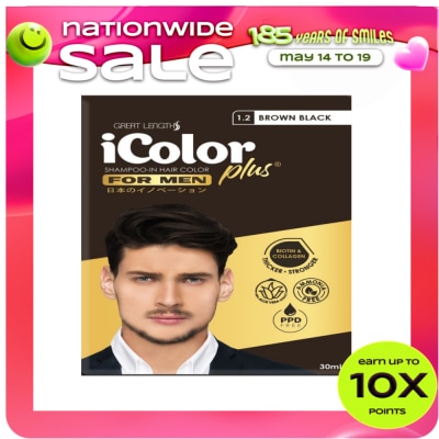 ICOLOR - Icolor Plus Shampoo-In Hair Color For Men Brown Black 30Ml