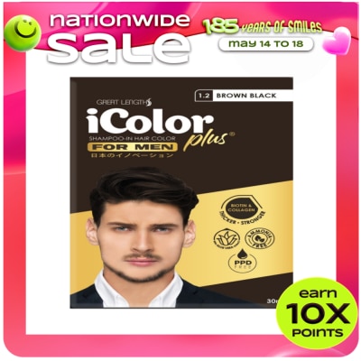 ICOLOR - Icolor Plus Shampoo-In Hair Color For Men Brown Black 30Ml