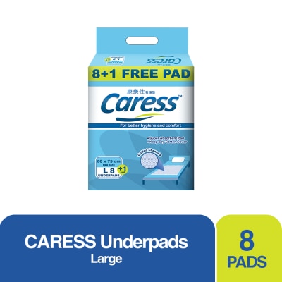 CARESS Absorbent Pads Large 60cmx70cm Size 8 Pads