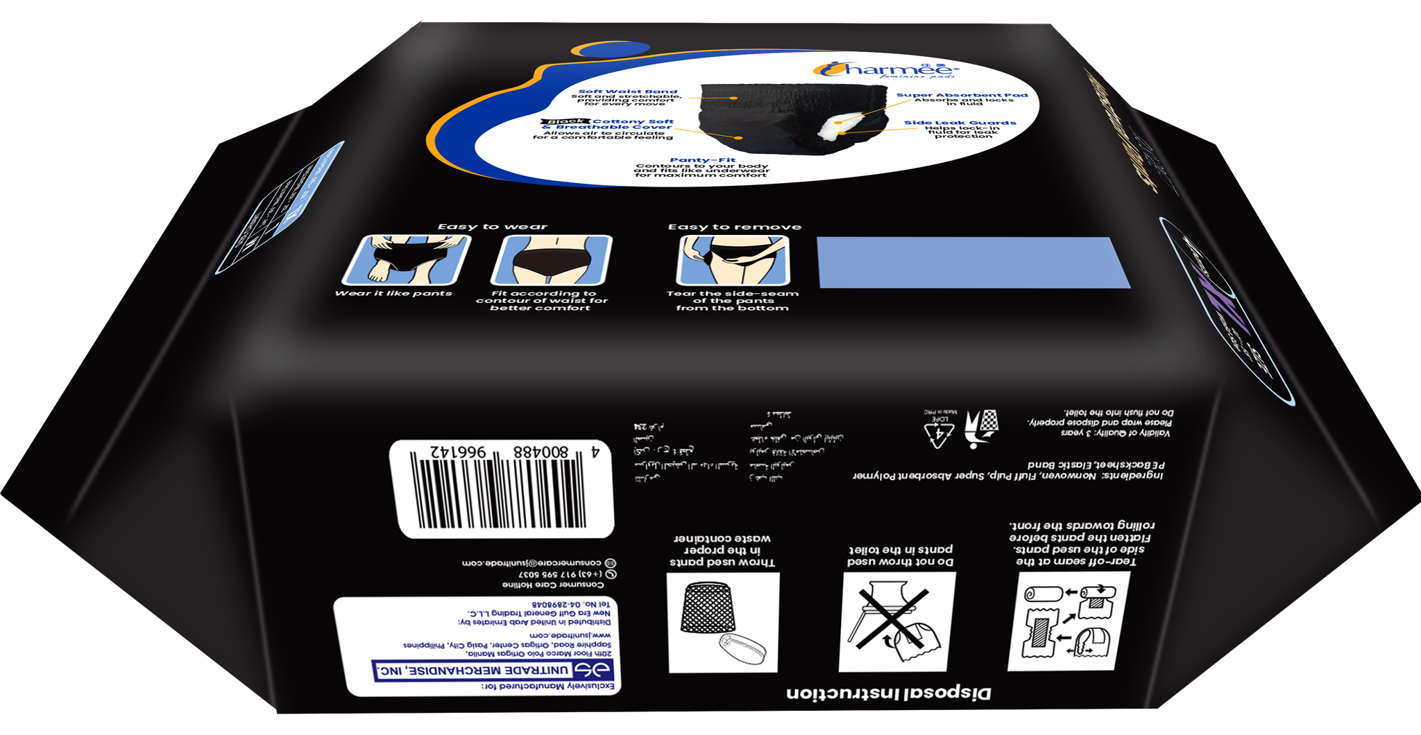 CHARMEE Menstrual Pants Discreet XL 4s image