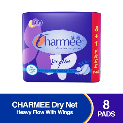 CHARMEE Dry Net Heavy Flow With Wings 8 Pads