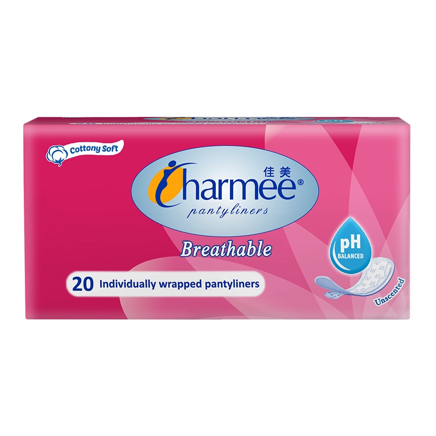 Breathable Pantyliners Unscented 20 liners