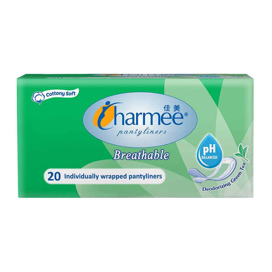 Pantyliners Breathable Deodorizing Green Tea 20s