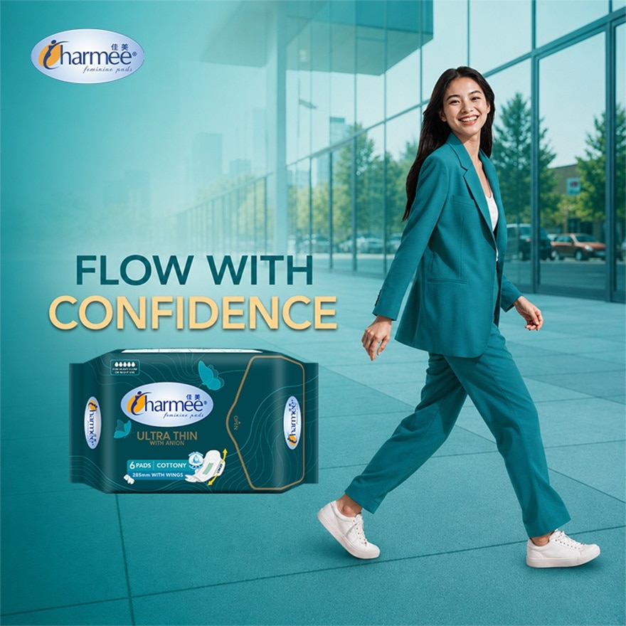 CHARMEE Ultra-Thin Napkin with Wings for Heavy Flow 6s image