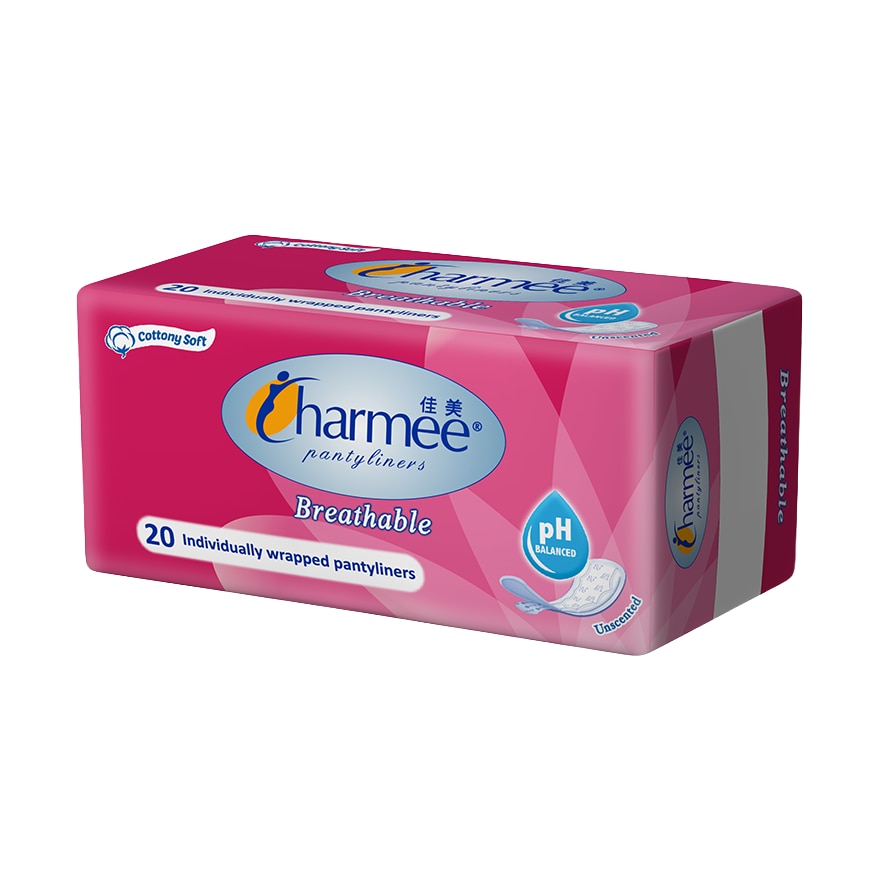 Breathable Pantyliners Unscented 20 liners