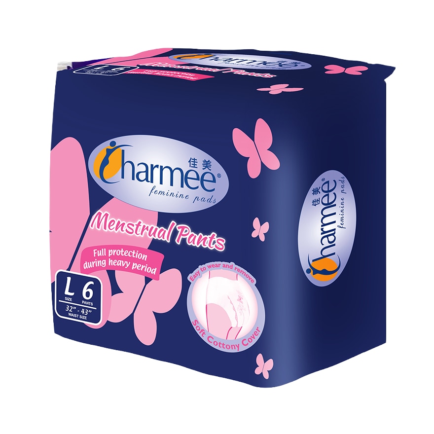 CHARMEE Feminine Pads Menstrual Pants Large 6s