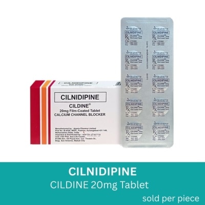 CILDINE, CILDINE 20mg Tablet Sold Per Piece [PRESCRIPTION REQUIRED ...