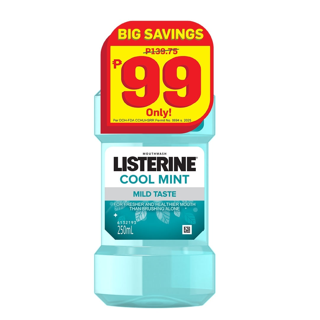 LISTERINE Cool Mint Mild Taste 250ml at P99 image