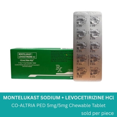 CO ALTRIA Montelukast 5MG Levocitirizine  5MG 1 Tablet [PRESCRIPTION REQUIRED]