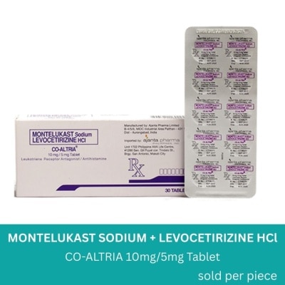 CO ALTRIA Montelukast Na Levocetirizine diHCl 10 mg/5 mg 1 Tablet [PRESCRIPTION REQUIRED]