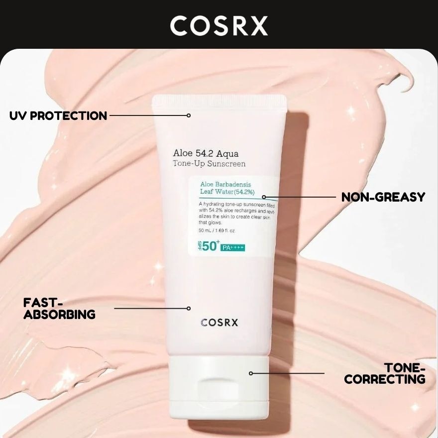 Cosrx Aloe 54.2 Aqua Tone-Up Sunscreen 50Ml image