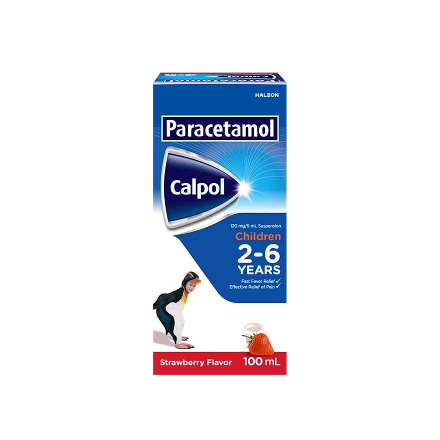 Paracetamol 2 to 6 Years Old Strawberry 100ml