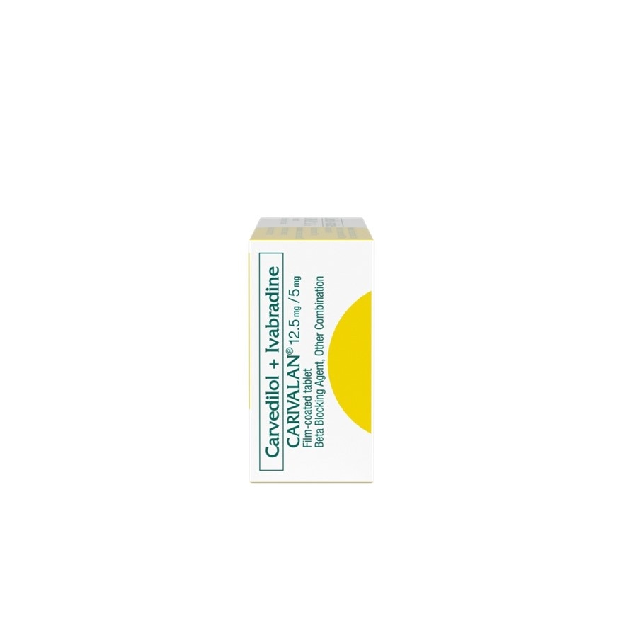 Carvedilol 12.5 mg+ Ivabradine hydrochloride 5mg 1 Film-Coated Tablet (sold per piece) [PRESCRIPTION REQUIRED]