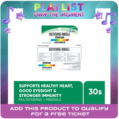 CENTRUM - Centrum Advance Multivitamins + Minerals 30 Tablets Bottle