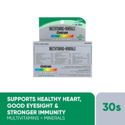CENTRUM Silver Advance Multivitamins 30 Tablets