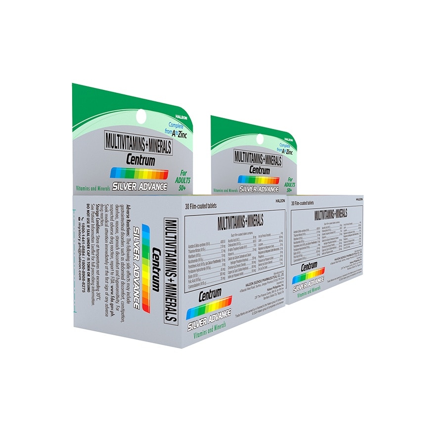 CENTRUM Silver Advance Tablet 30s x 2 Bottle Bundle Pack