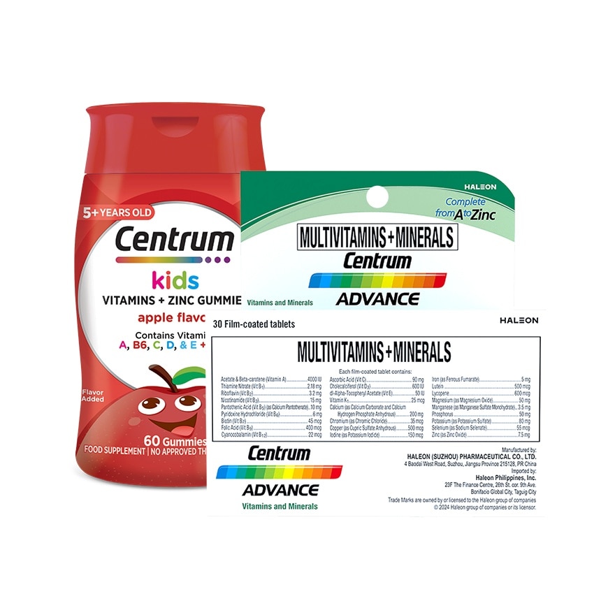 CENTRUM Advance 30s & Centrum Kidsaple 60s Bundle Pack