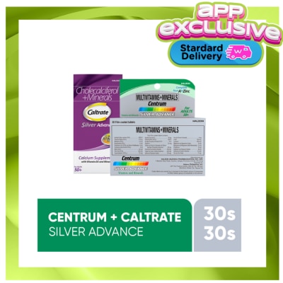 CENTRUM - CENTRUM Silver Advanced 30s & Caltrate Silver 30s Bundle Pack image