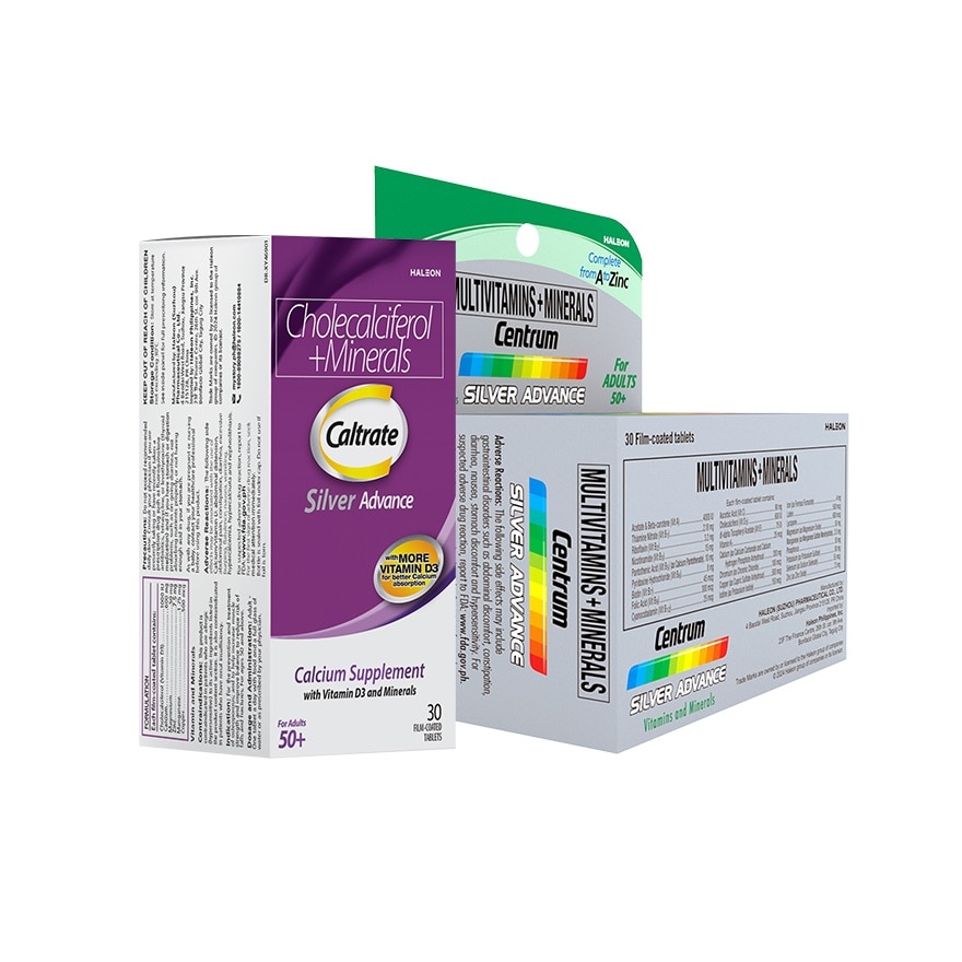 CENTRUM Silver Advanced 30s & Caltrate Silver 30s Bundle Pack