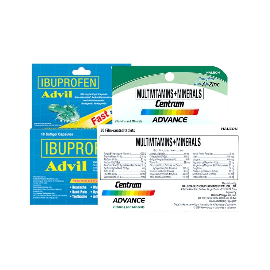 CENTRUM Advance 30s & Advil 10s Bundle Pack