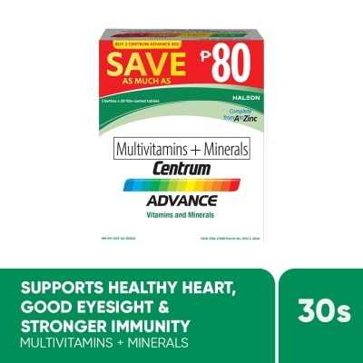 CENTRUM - CENTRUM Advance 2 Bottles x 30s Save P80
