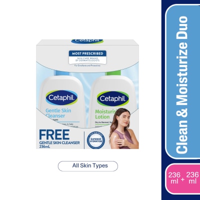 CETAPHIL - CETAPHIL Clean & Moisturizing Lotion Duo 236ml image
