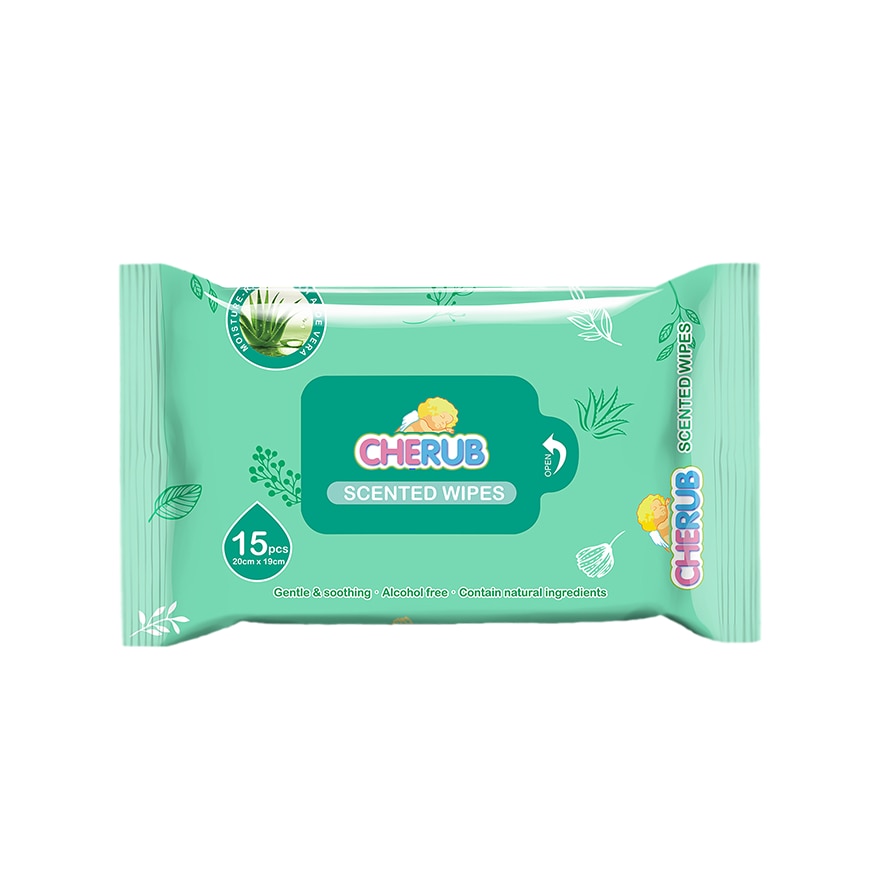 CHERUB Gentle & Soothing Scented Wipes 15s image