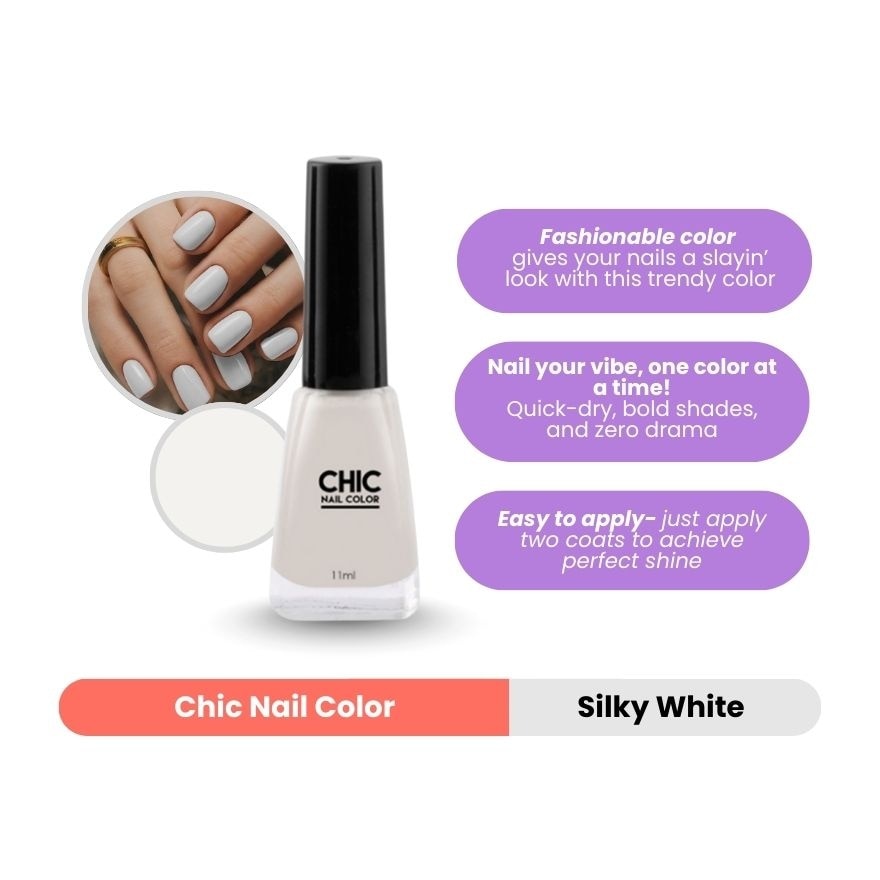Nail Color In Silver White 11ML image