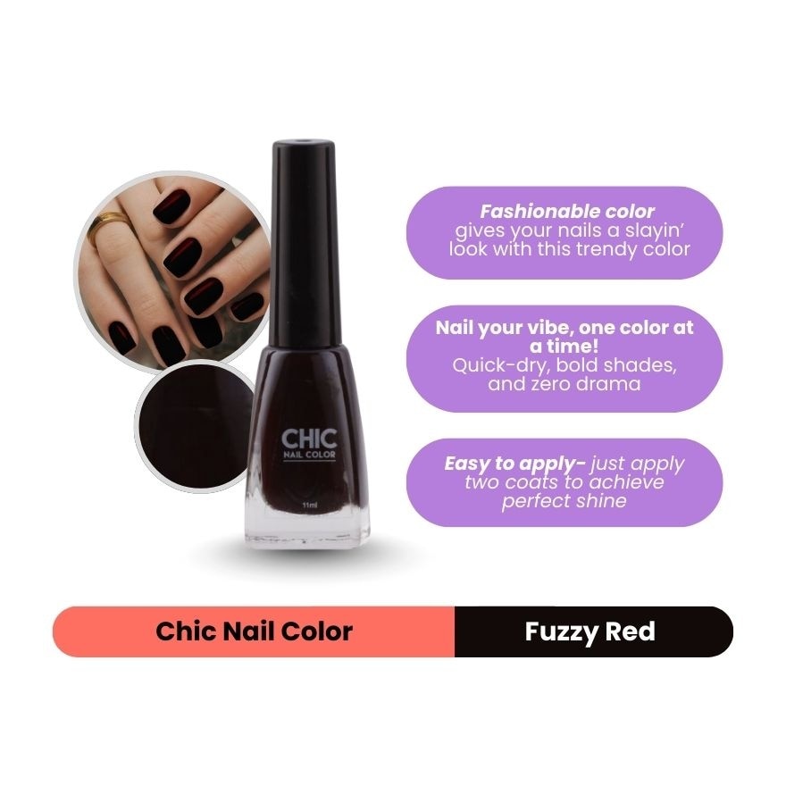 Nail Color In Fuzzy Red 11ML image