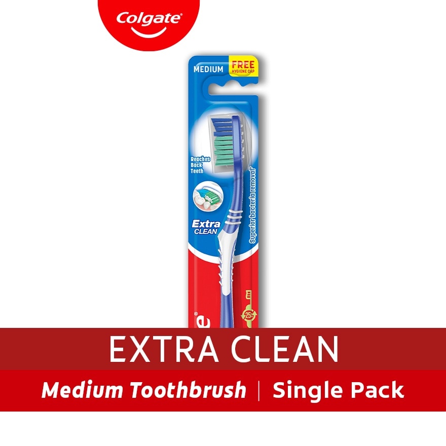 Extra Clean Medium Toothbrush with Cap
