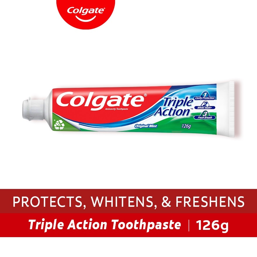 Colgate Triple Action Anti-Cavity Family Toothpaste 126g