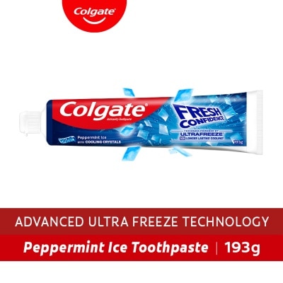 COLGATE - Colgate Fresh Confidence Cooling Crystals Peppermint Ice Toothpaste 193g image