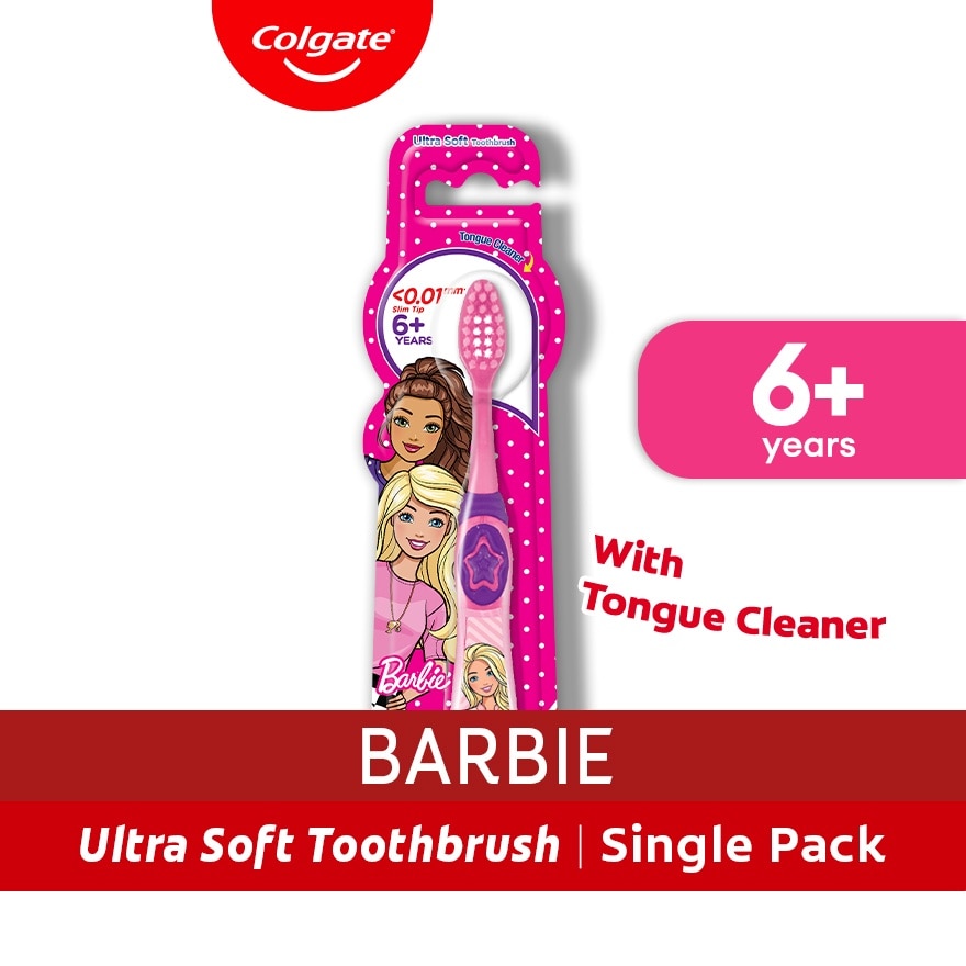 Colgate Kids Barbie (6+ Years Old) Toothbrush image