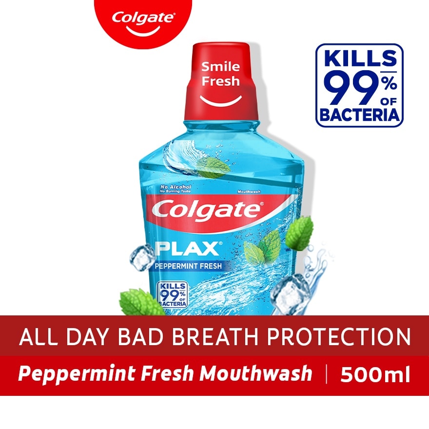Colgate Plax Peppermint Fresh Mouthwash 500mL
