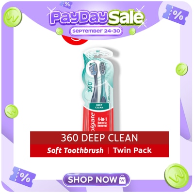 COLGATE Colgate 360 Deep Clean Toothbrush Pack of 2 image