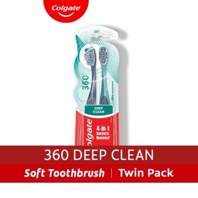 COLGATE - Colgate 360 Deep Clean Toothbrush Pack of 2 image