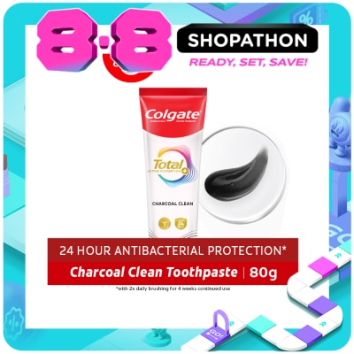 COLGATE - Colgate Total Charcoal Deep Clean Antibacterial Toothpaste 80g image