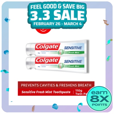 COLGATE Sensitive Fresh Mint 2 x 110g