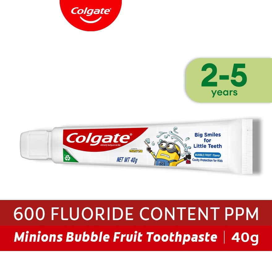 Colgate Kids Minions Bubble Fruit Toothpaste 40g