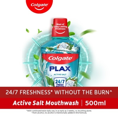 COLGATE Colgate Plax Active Salt Mouthwash 500mL image