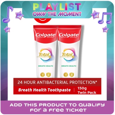 COLGATE - Total Pro-Breath Health Whole Mouth Health Toothpaste 110g 2 Tubes