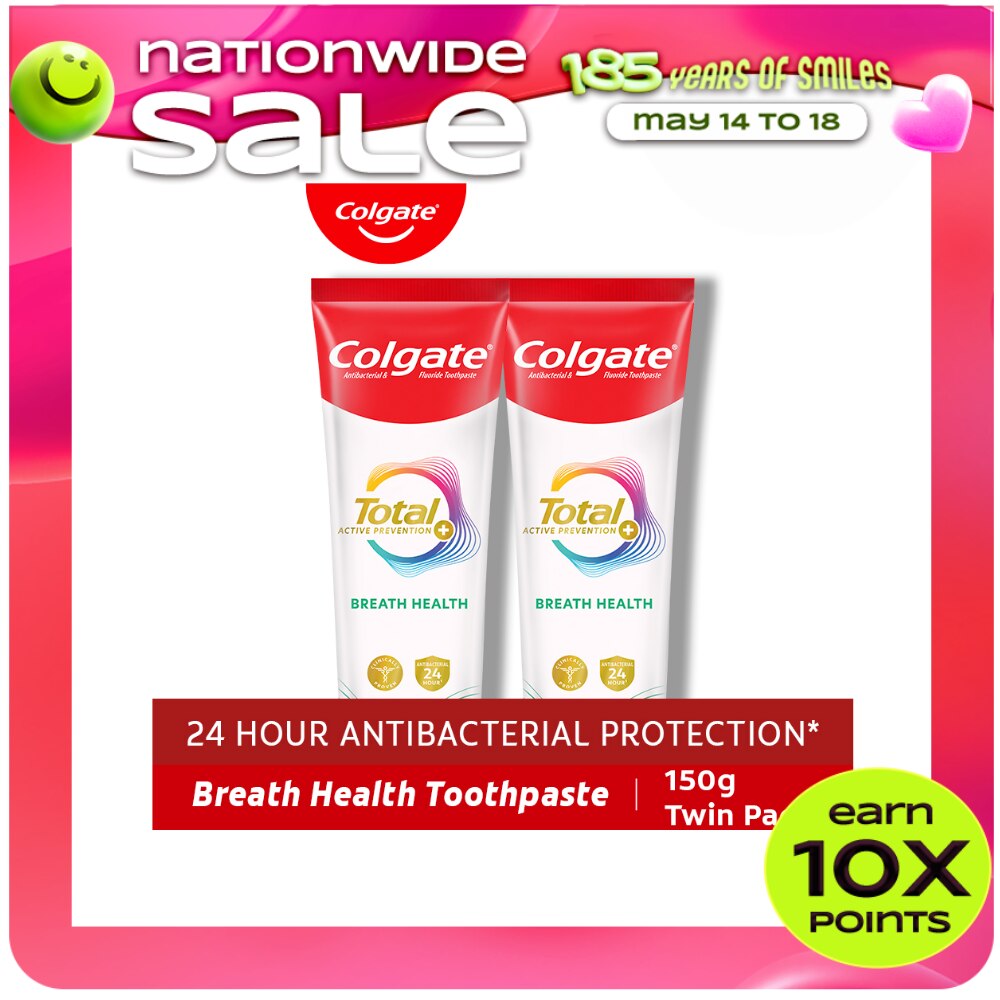 Total Pro-Breath Health Whole Mouth Health Toothpaste 110g 2 Tubes