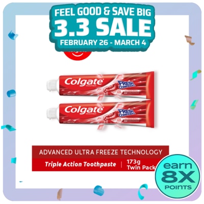 COLGATE Fresh Confidence Spicy Fresh Toothpaste for Fresh Breath 175g Twin Pack